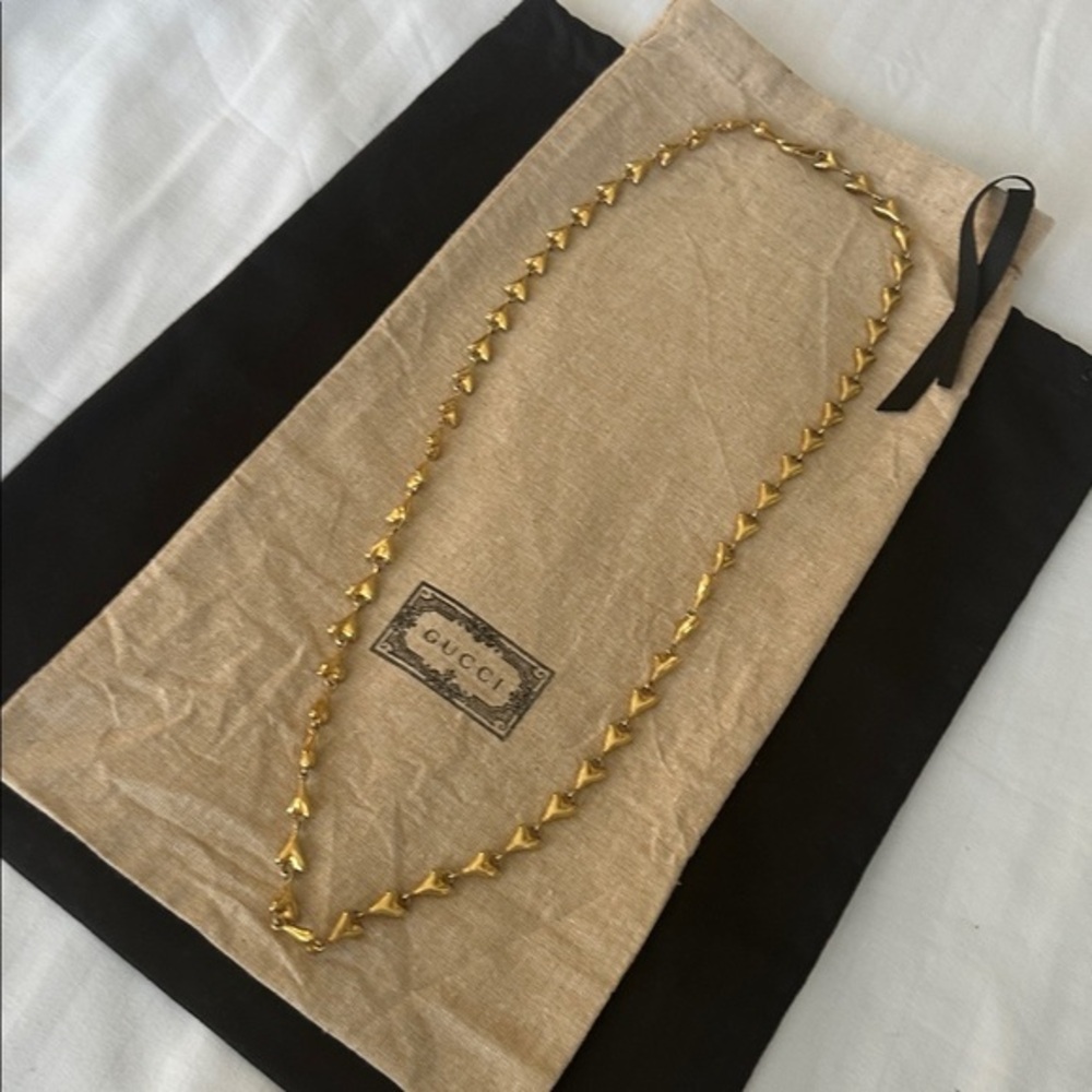 Vintage Robert Lee Morris RLM Gold Plated Heart Necklace